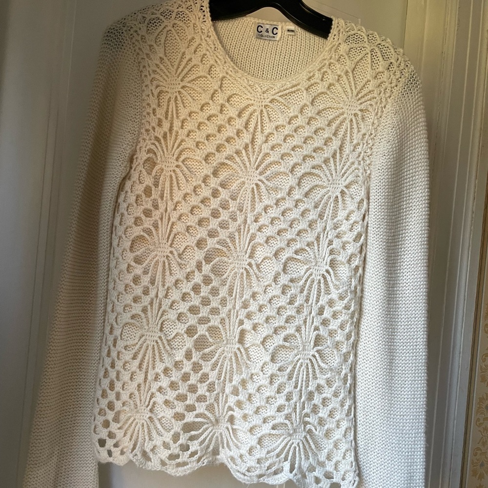Knit lace top